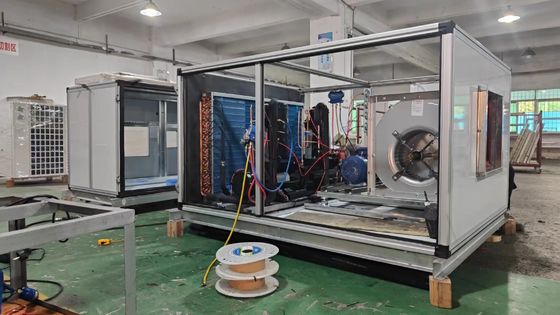 Unidade de purificação de ar de aquecimento por expansão direta de tipo horizontal