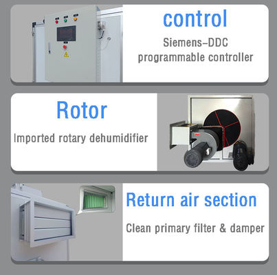Desumidificador rotativo de alta eficiência OEM ODM amplamente utilizado para piscina