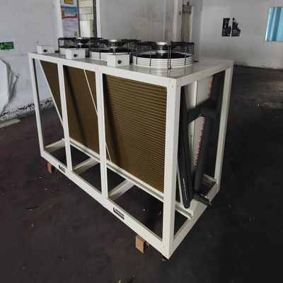 Economia de energia Tipo V refrigerador seco HVAC para divisão de calor da sala de base de dados com três ventiladores
