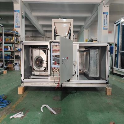 Sistema de purificação de ar industrial de aquecimento e arrefecimento por expansão directa refrigerado a ar