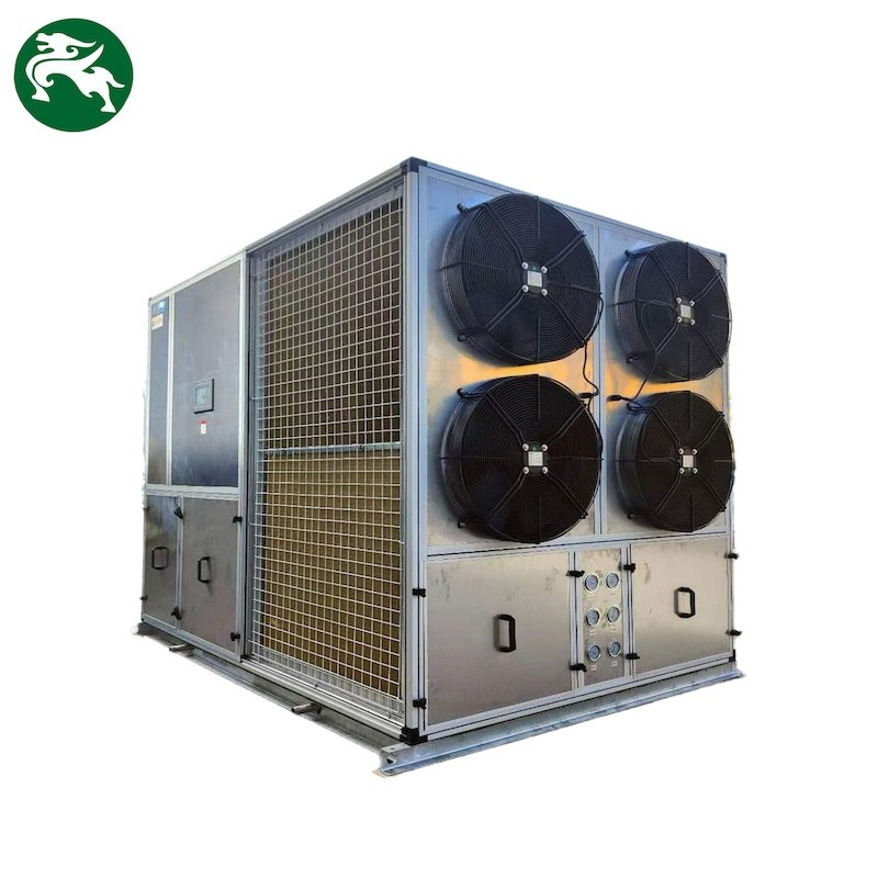 AHU de bobina DX modular refrigerada a ar de alta eficiência com ventilador para trás