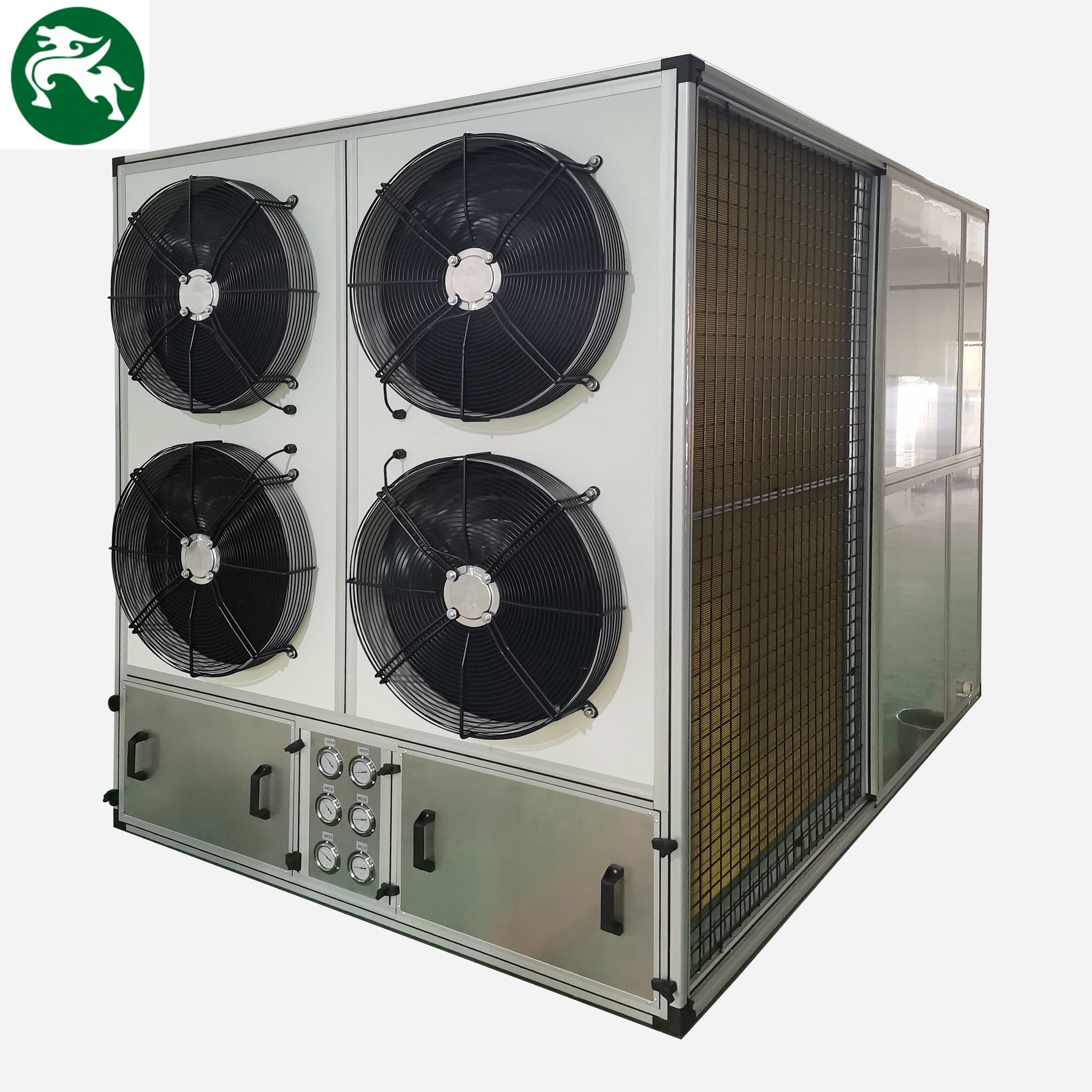 Unidade AHU de aço inoxidável Unidade embalada no telhado para áreas anticorrosivo com quatro ventiladores