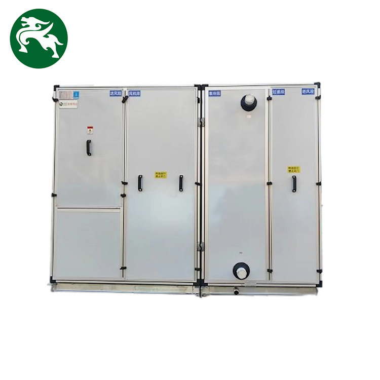 Unidade de tratamento de ar de baixo ruído Alta EER Refrigerante e aquecimento HVAC Instalação vertical para higiene médica