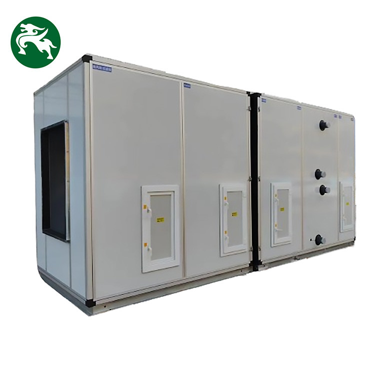 Água Refrigerada Unidade de Manuseio de Ar OEM ODM Temperatura e Umidade Constantes AHU Para Shopping Mall