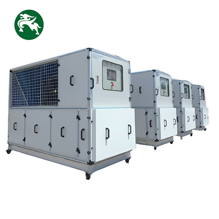 Subterrâneos 15HP Convenientemente Unidade de manuseio de ar móvel com rodas Adequado Aqua arrefecida HVAC