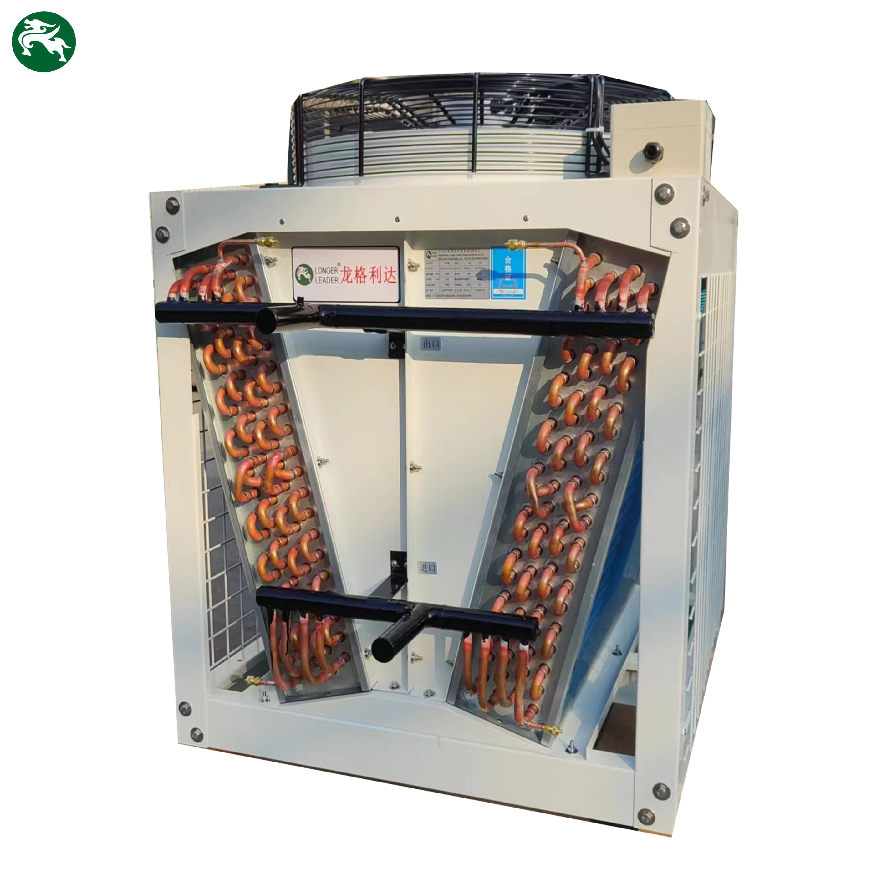 Refrigerador de ar seco de tubo de cobre de alumínio para refrigeração por imersão de data center