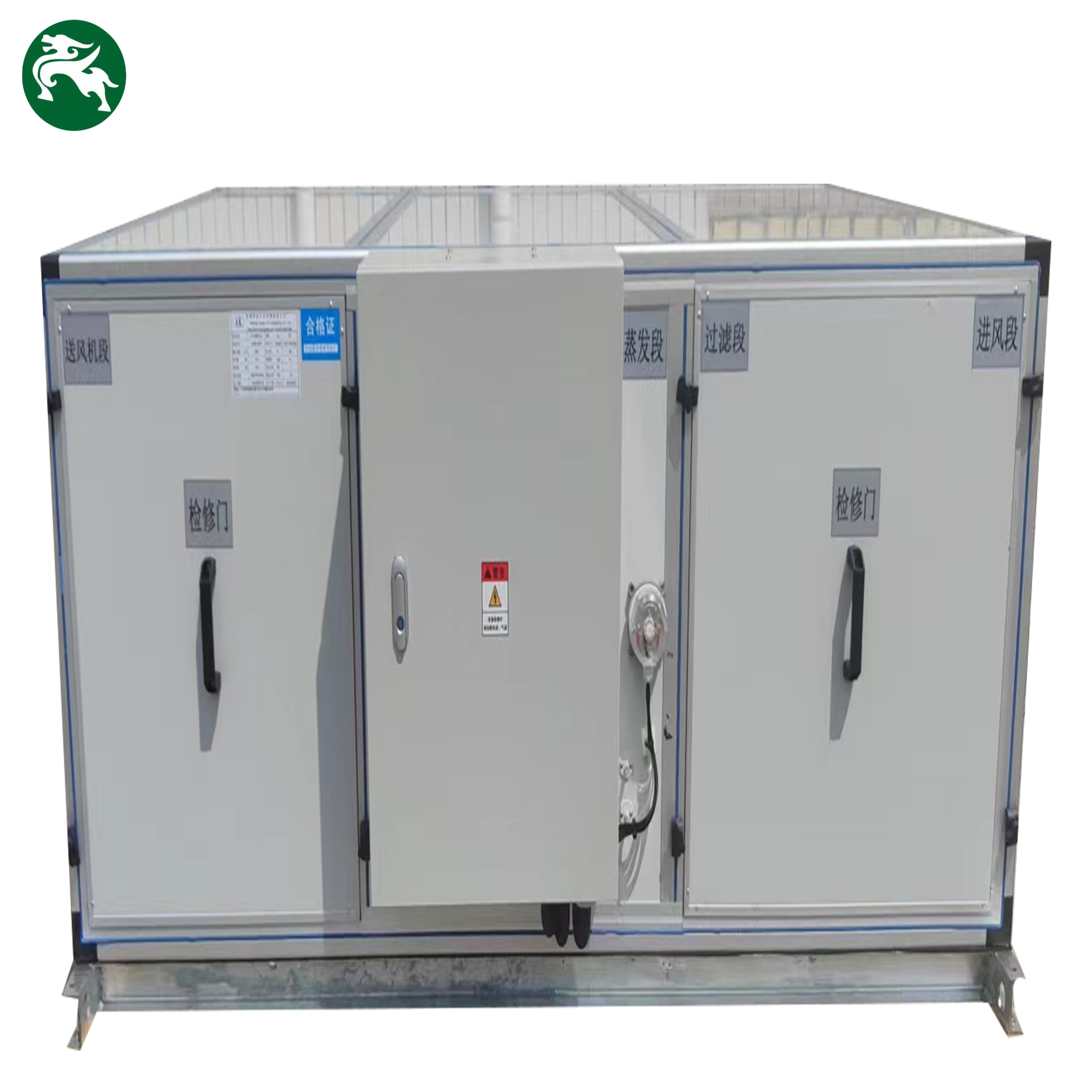 Unidade de ventilação AHU de expansão directa refrigerada a ar industrial